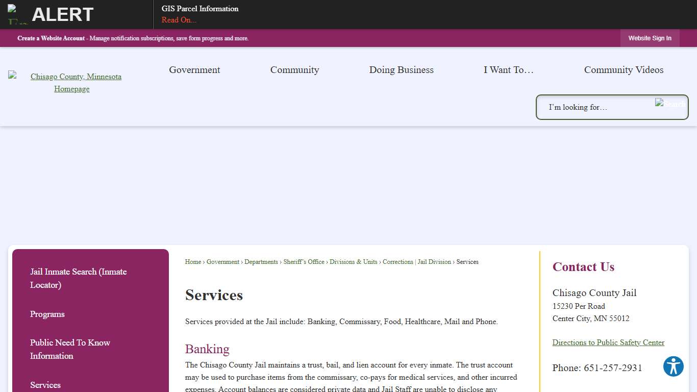 Services | Chisago County, MN - Official Website
